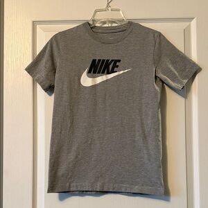 Nike Heather Gray Tee with Black Logo